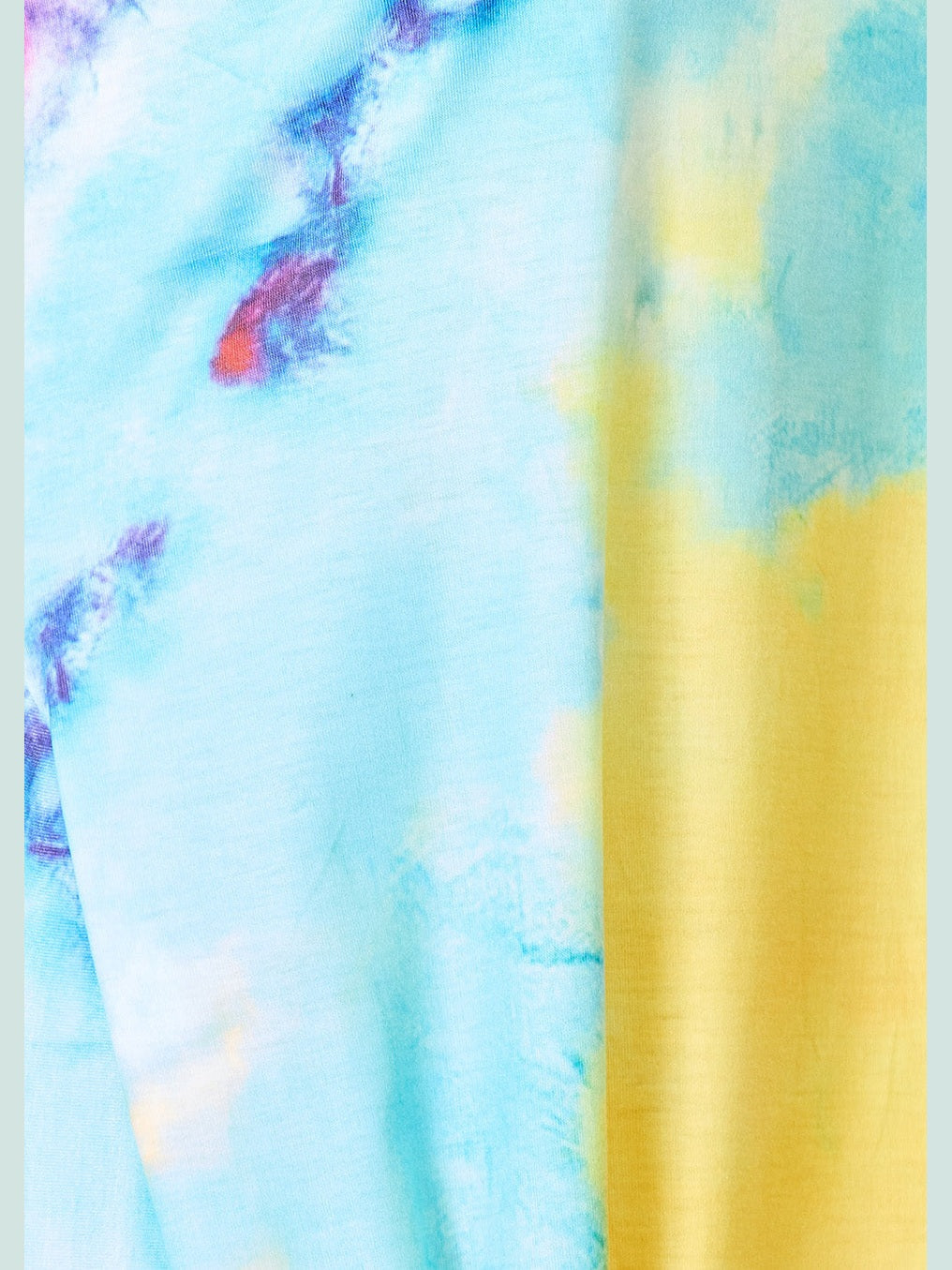 Double Take Tie-Dye V-Neck Twisted Dress