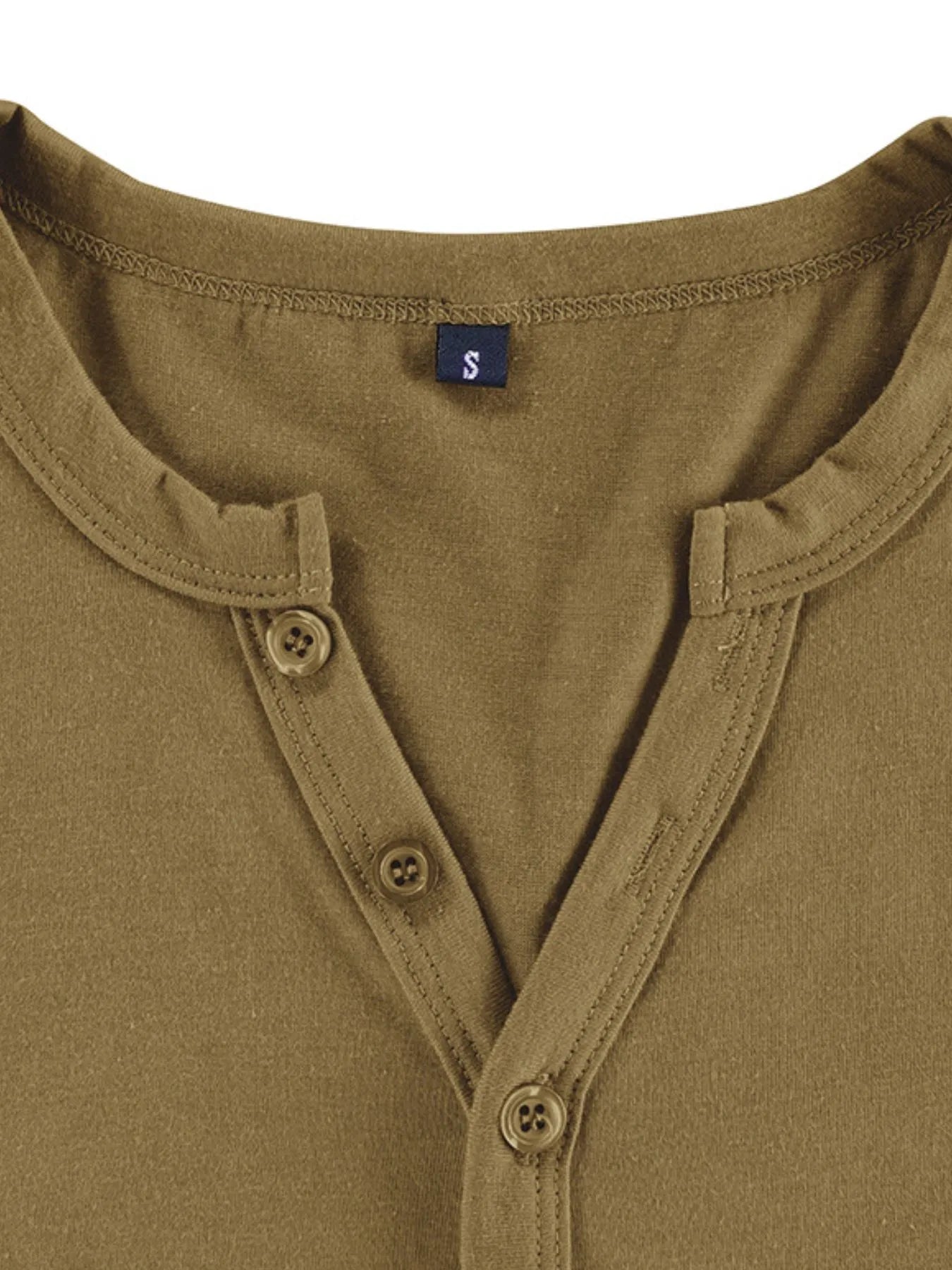 Men's Full Size Casual Henley Short Sleeve Polo Shirt Plus Size