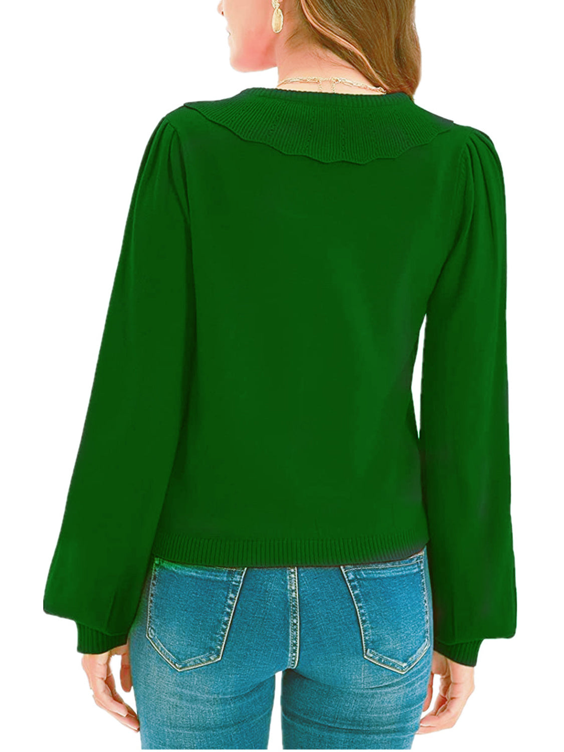 Collared Long Sleeve Button Down Cardigan nicholesgifts