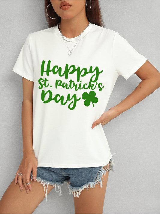 HAPPY ST. PATRICK'S DAY Short Sleeve T-Shirt NicholesGifts