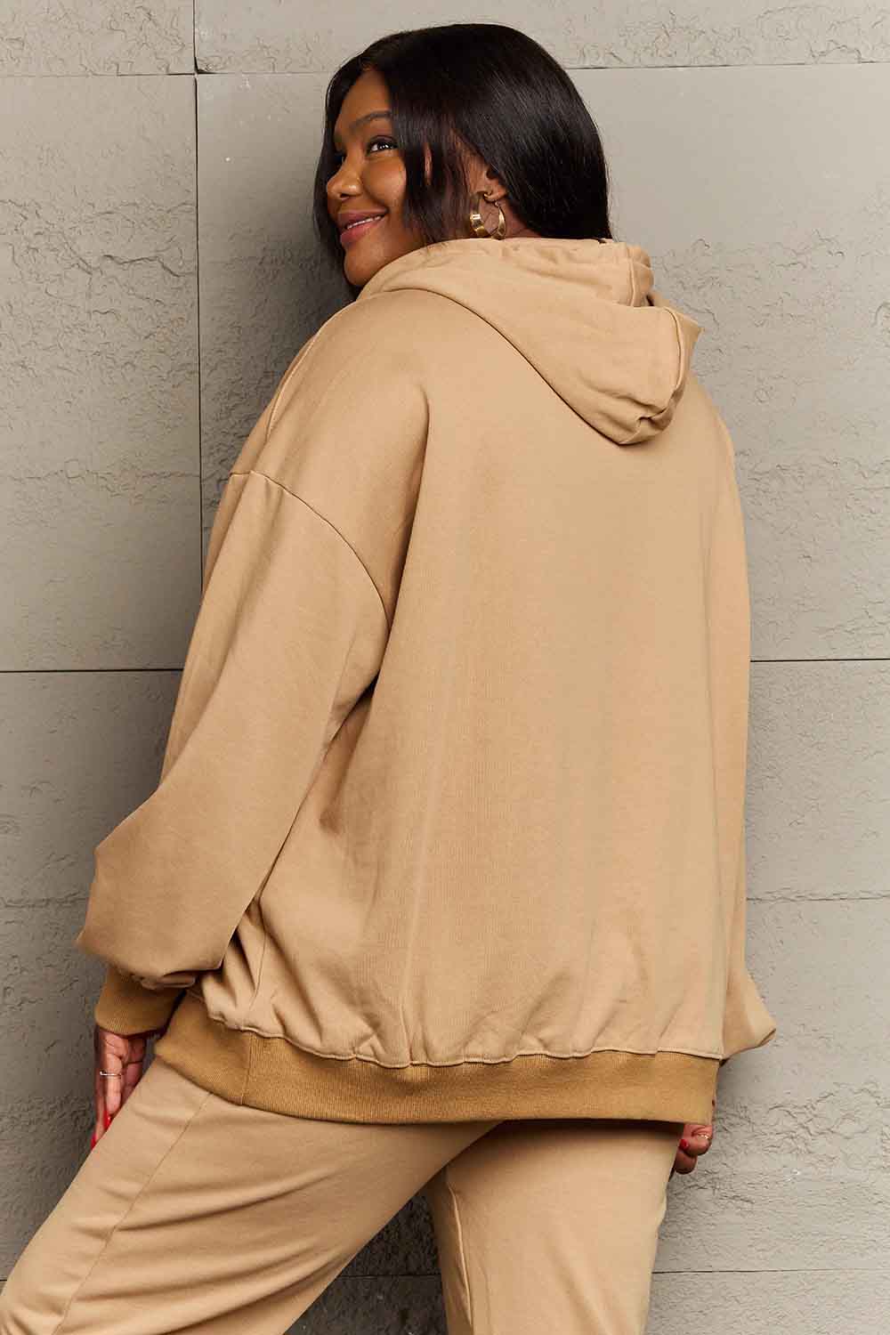 Simply Love Simply Love Full Size DEAR MAMA Flower Graphic Hoodie Trendsi