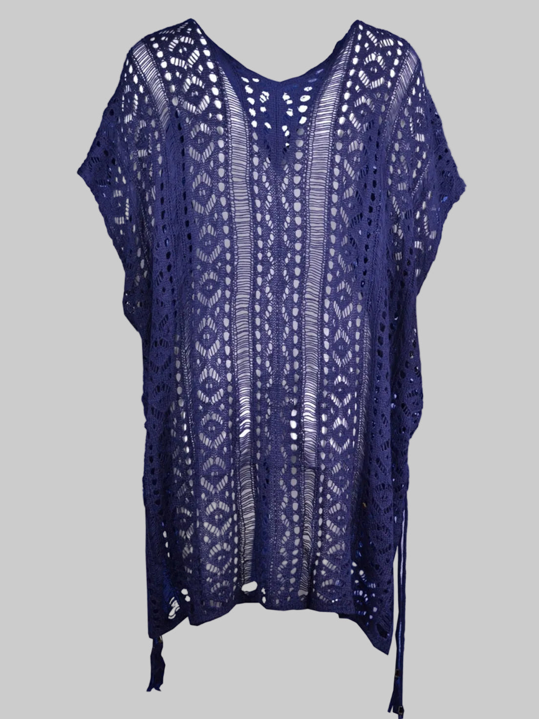 Women Cutout V-Neck Cover-Up with Tassel nicholesgifts