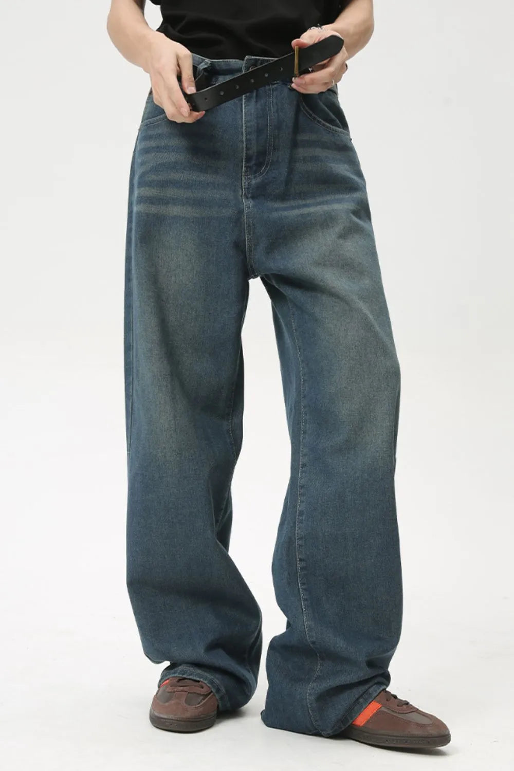 Men's Mid Rise Straight Leg Jeans Trendsi