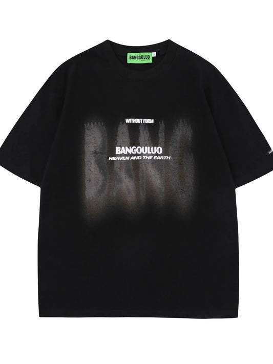 Men's Graphic Round Neck Oversized T-Shirt Trendsi