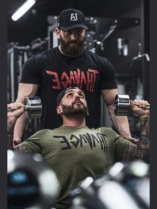 Men's Plus Size Letter Graphic Round Neck Short Sleeve T-Shirt Trendsi