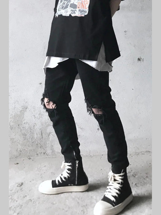Men's Distressed Skinny Jeans Trendsi