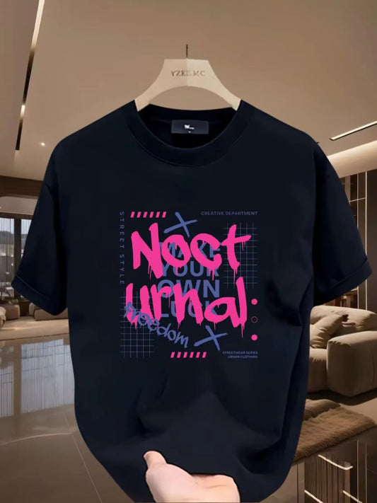 Men's Full Size Graphic Round Neck Short Sleeve T-Shirt Plus Size NicholesGifts