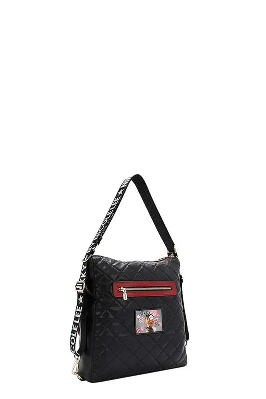 Nicole Lee USA Convertible Adjustable Strap Backpack Bag Trendsi
