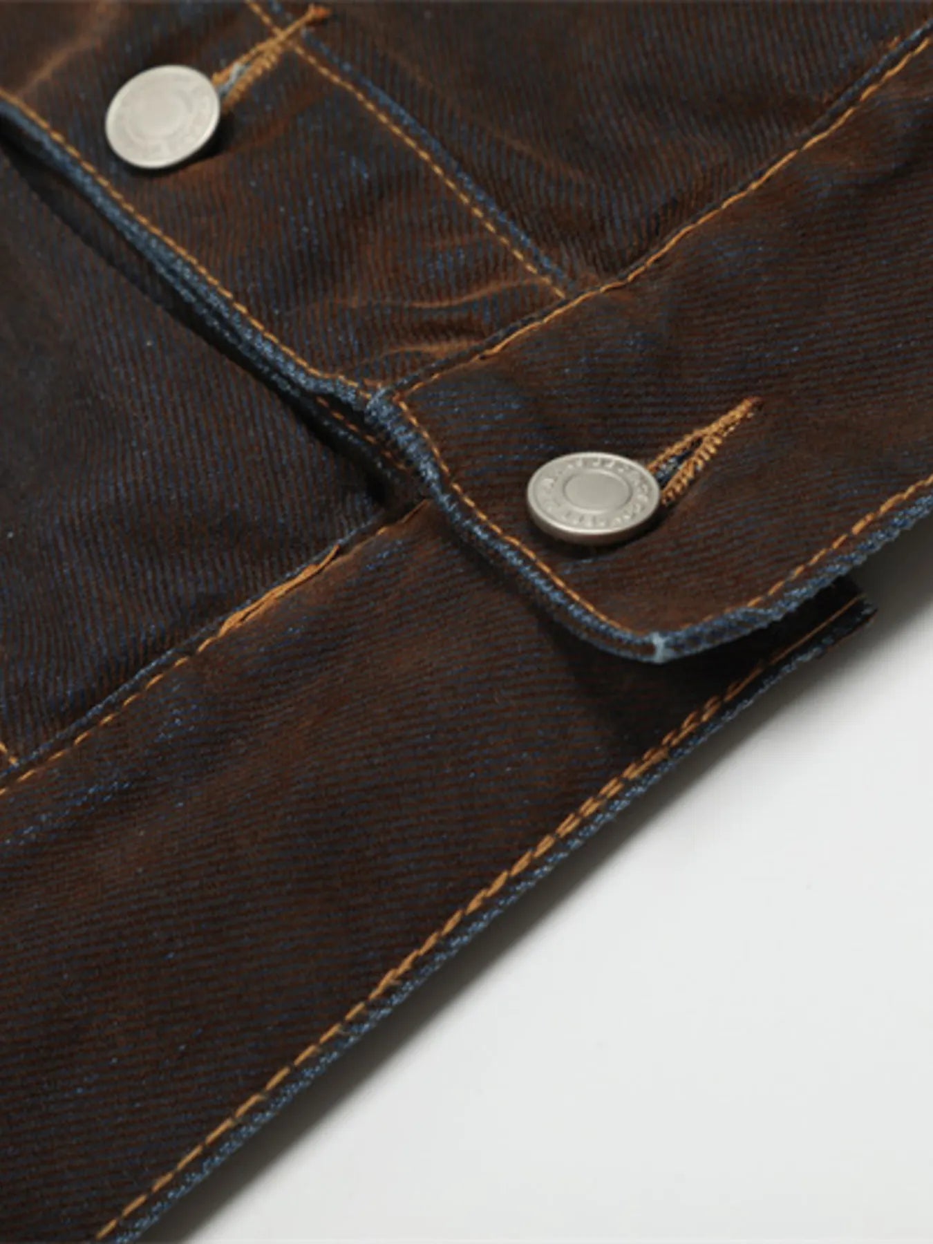 Men's Button Up Long Sleeve Denim Jacket Trendsi