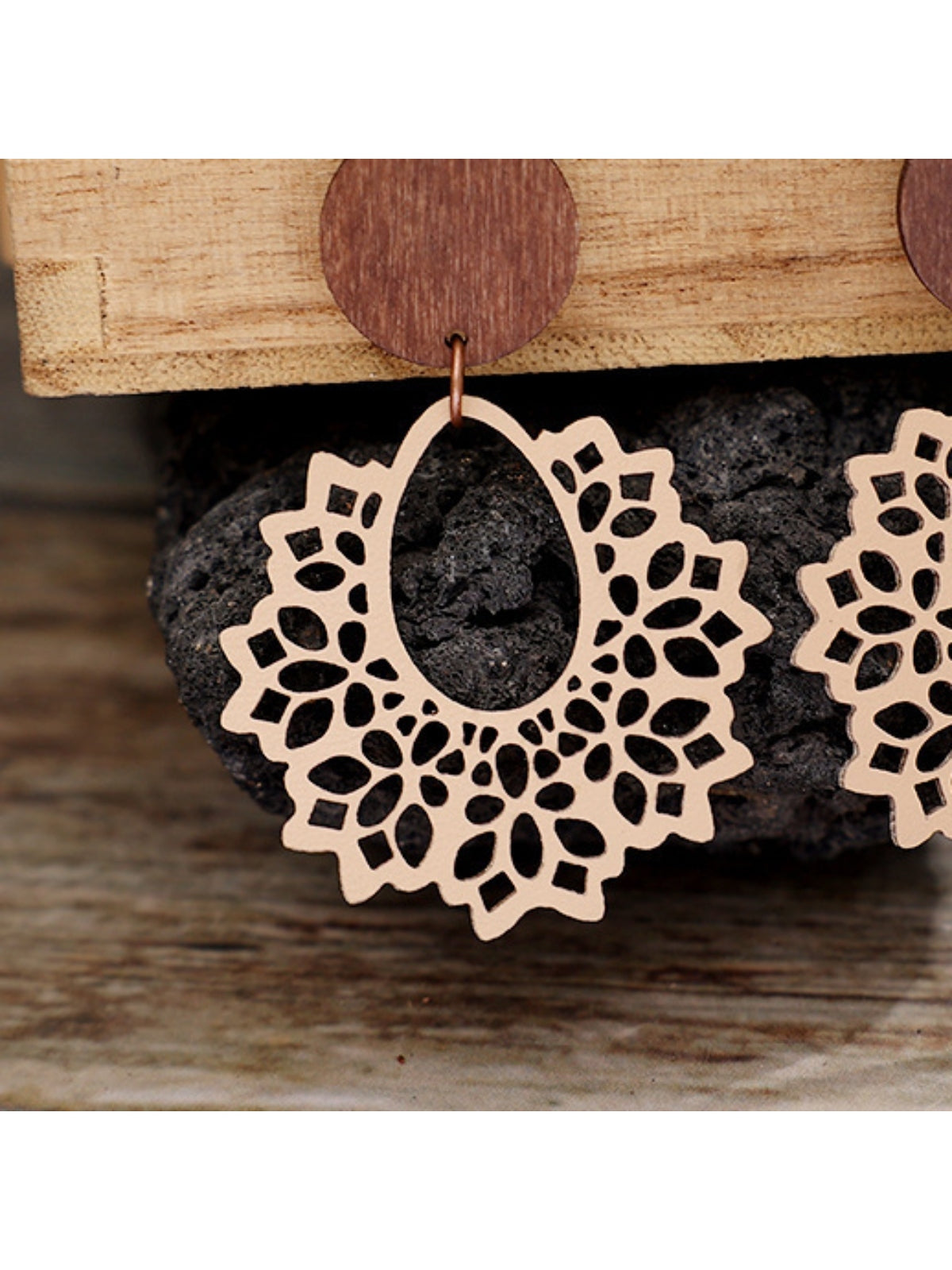 Women Geometric Cutout Dangle Earrings NicholesGifts