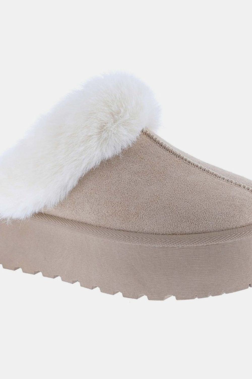 Women Weeboo Thick Bottom Fur Trim Snow Slippers nicholesgifts