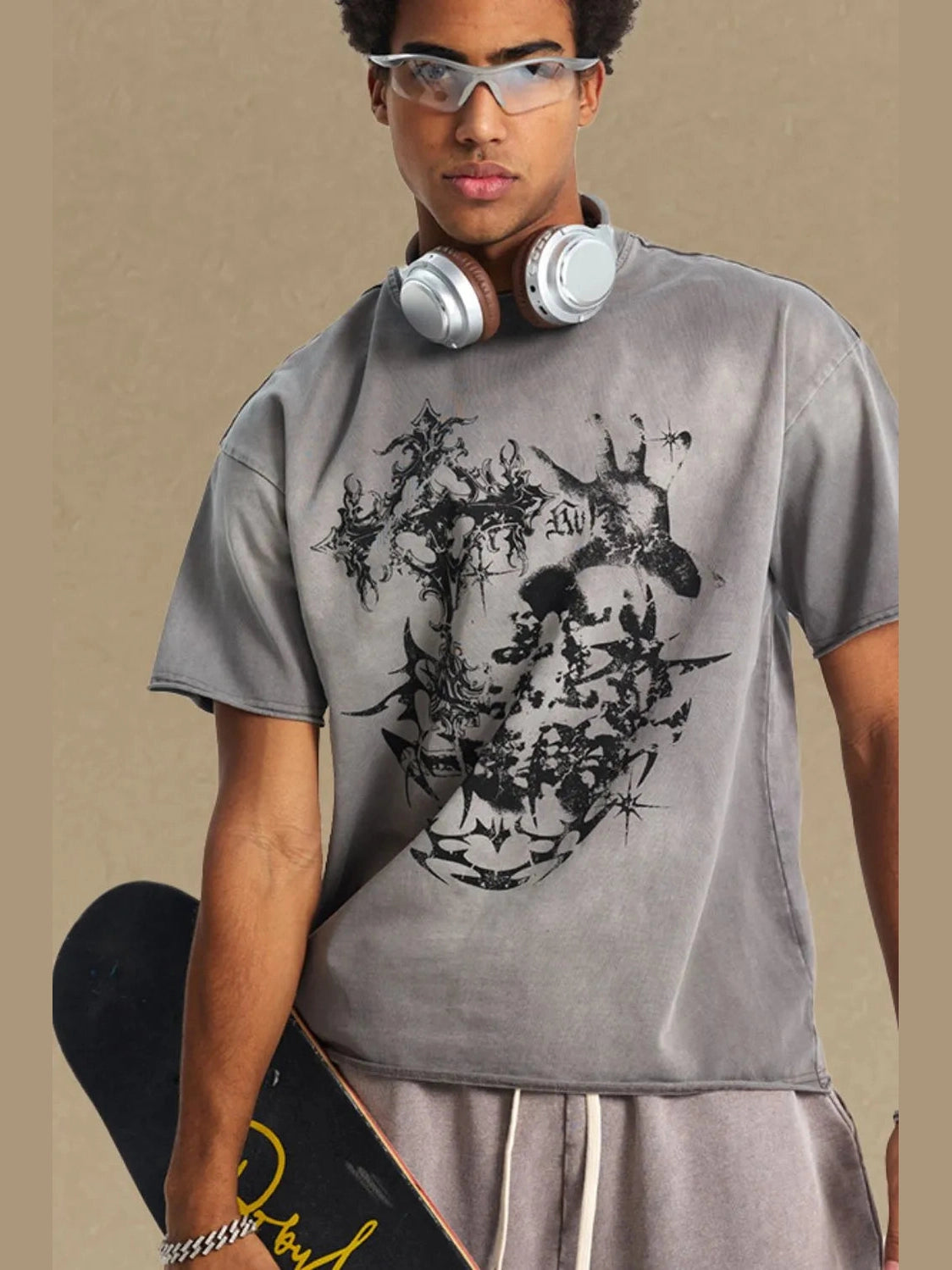 Men's Graphic Round Neck Half Sleeve T-Shirt NicholesGifts