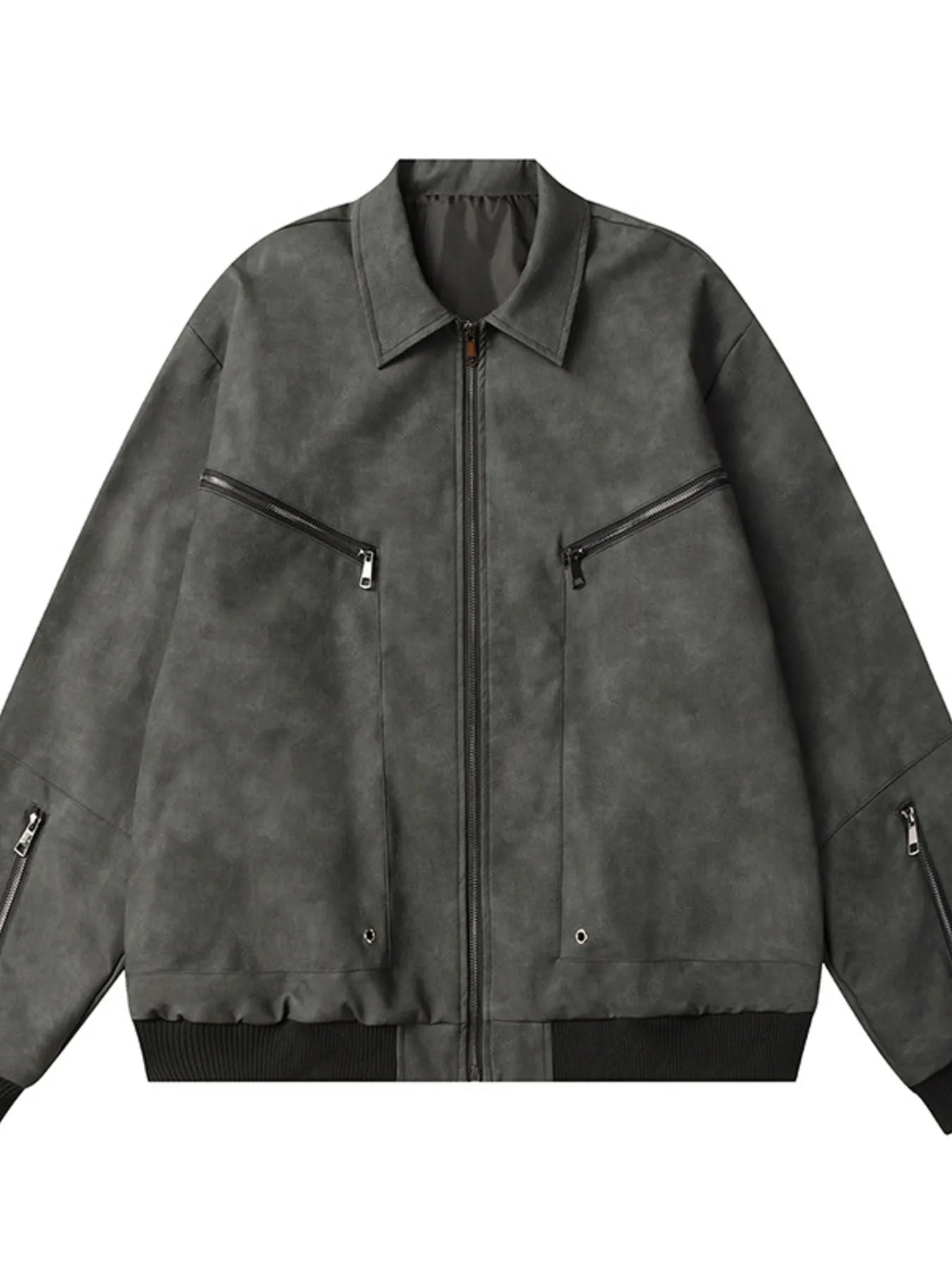 Men's Zip Up Long Sleeve Jacket Trendsi
