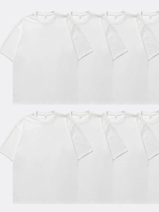 Men's Plus Size Round Neck Half Sleeve T-Shirt Trendsi