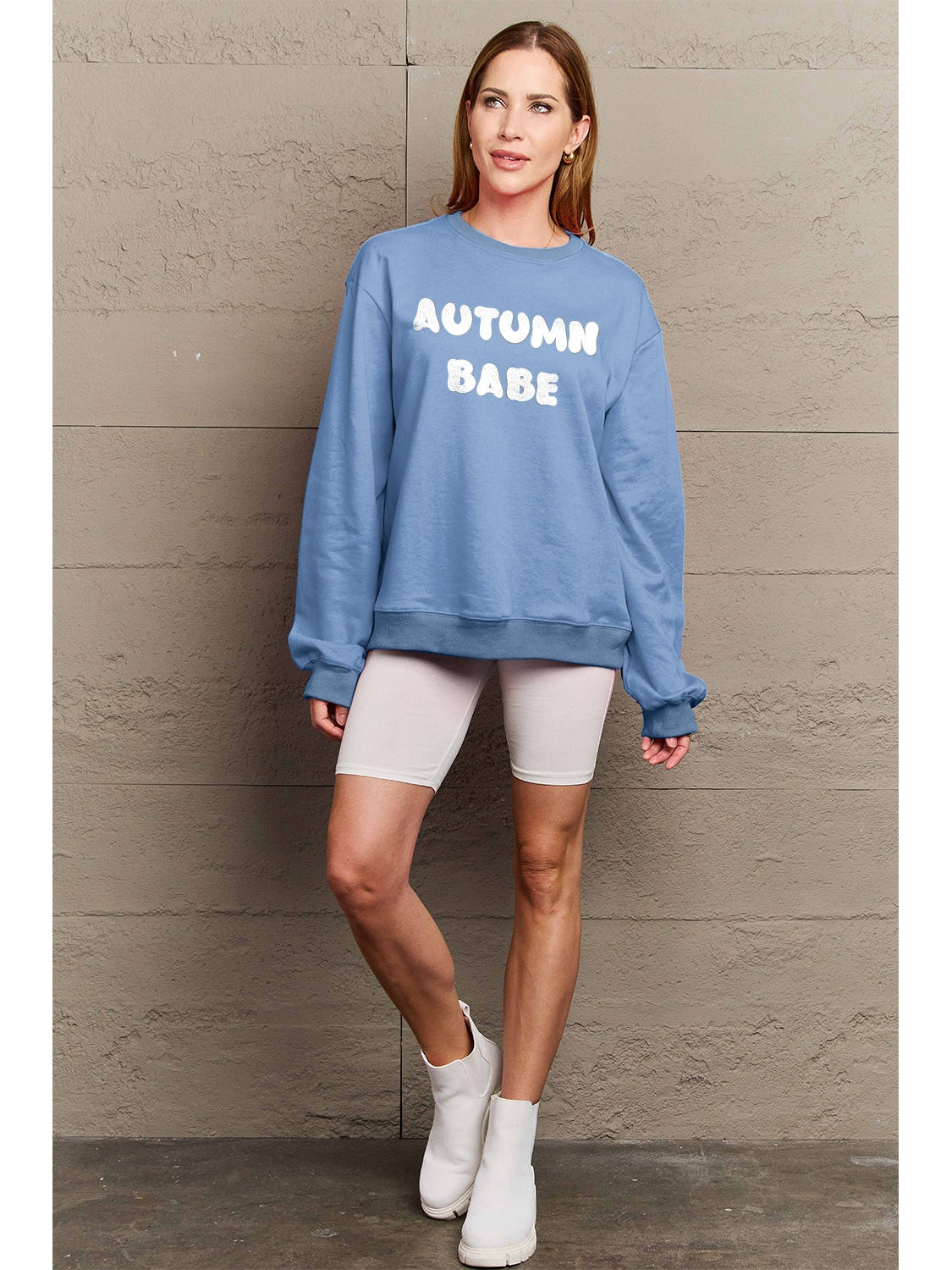 Simply Love Full Size AUTUMN BABE Graphic Sweatshirt NicholesGifts