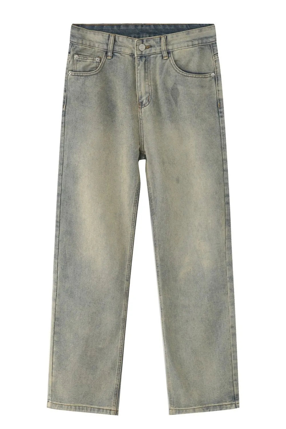 Straight Leg Jeans with Pockets Trendsi