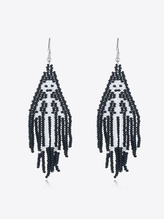 Women Beaded Dangle Halloween Earrings