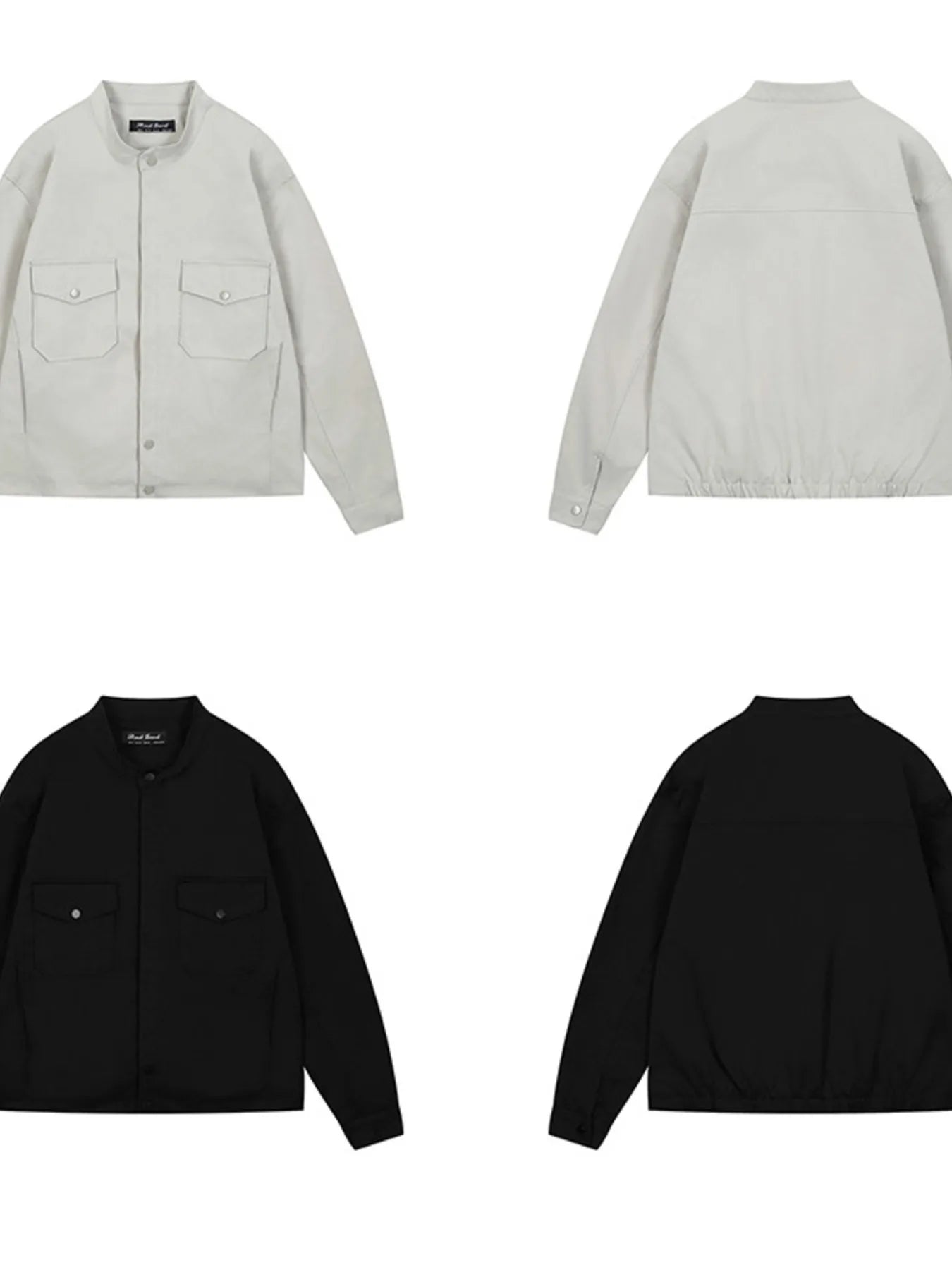 Men's Long Sleeve Jacket with Chest Pockets Trendsi