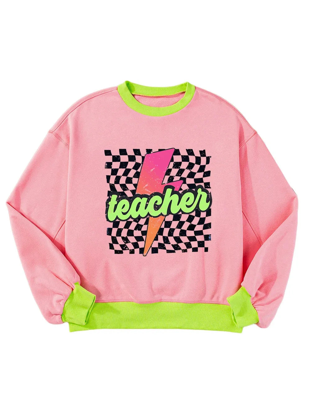 Women Graphic Round Neck Long Sleeve Sweatshirt