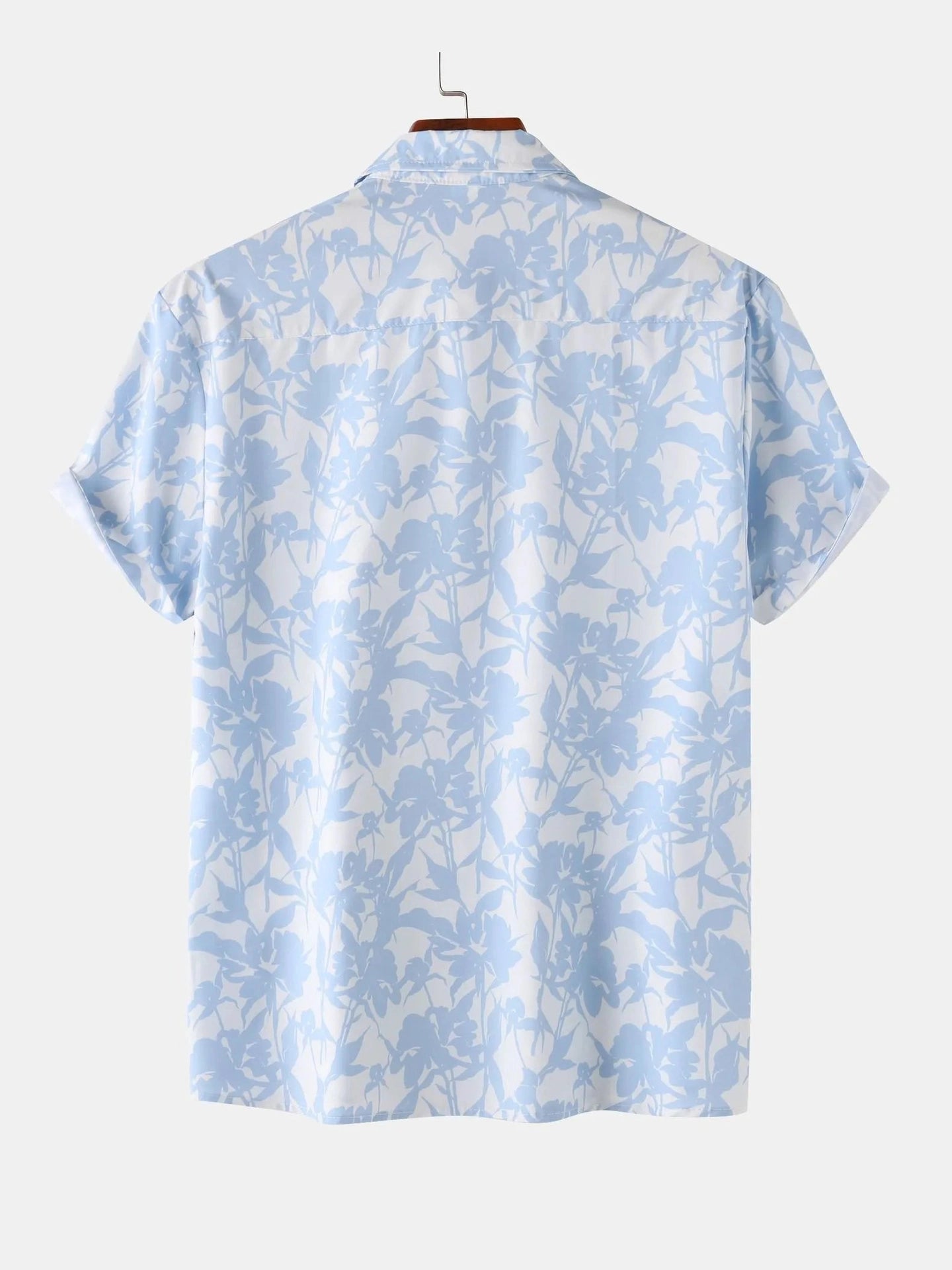 Men's Printed Short Sleeve Button-Up Shirt NicholesGifts