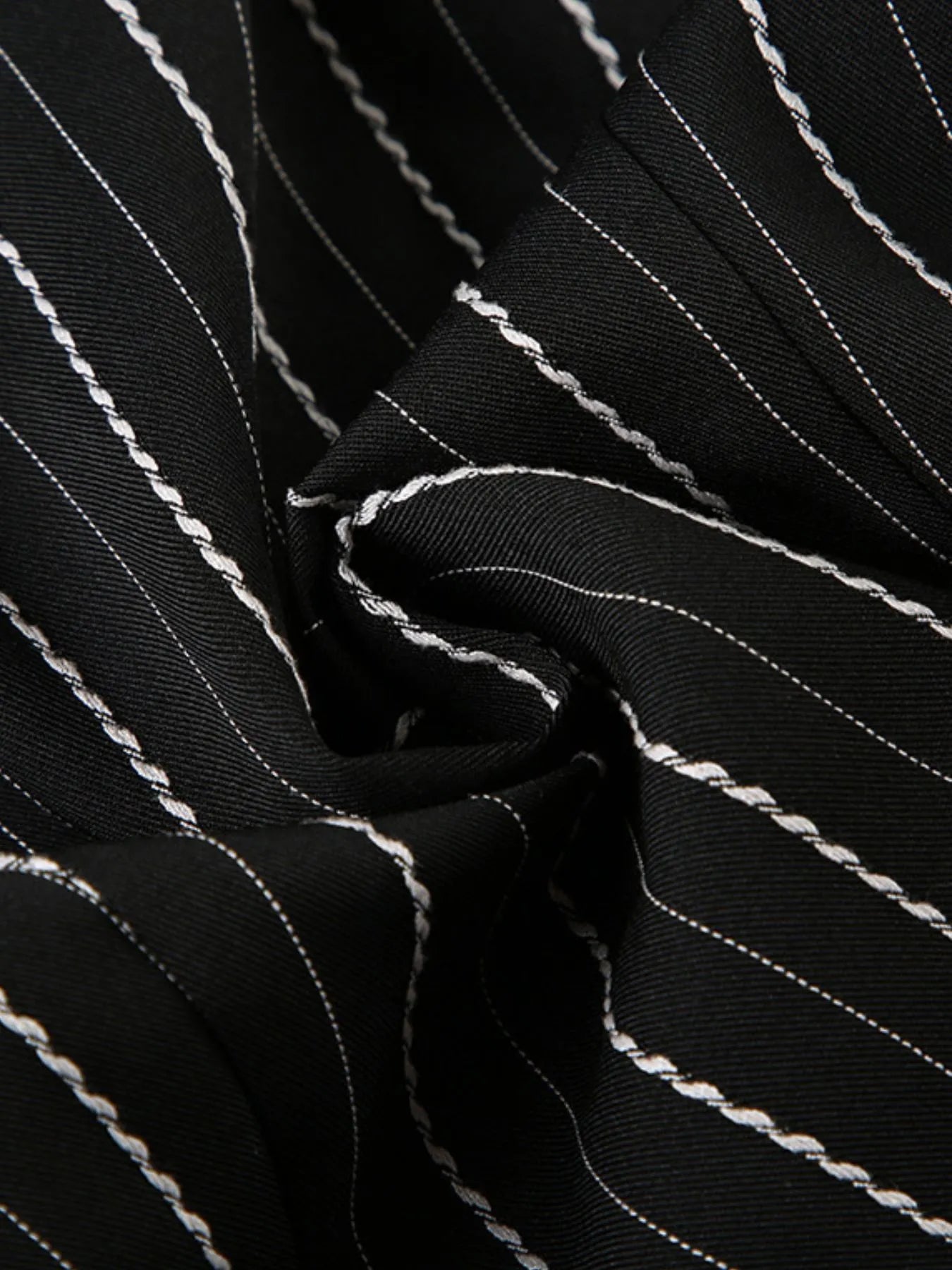 Striped Button-Down Collared Neck Shirt Trendsi