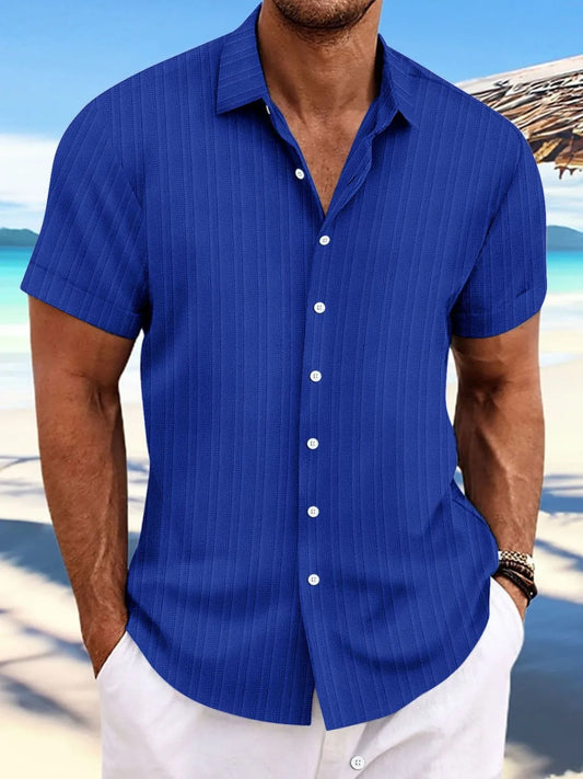Men's Full Size Button Up Short Sleeve Shirt Plus Size NicholesGifts
