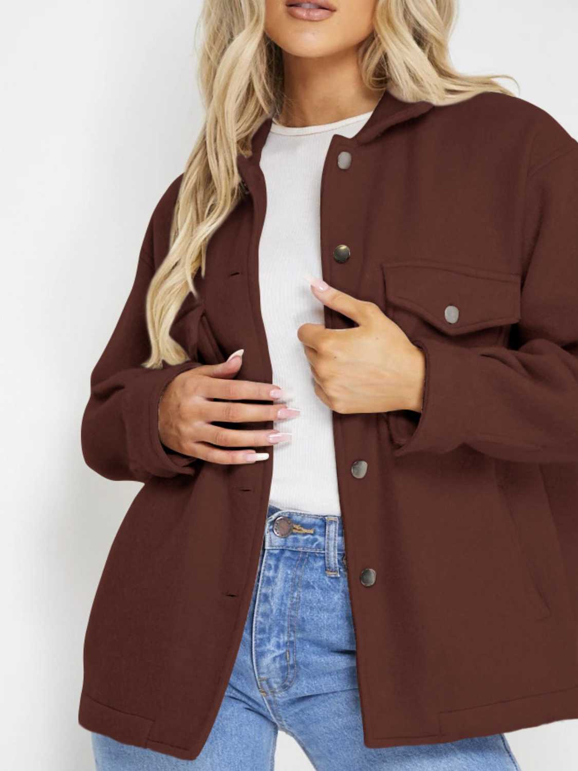 Button Down Denim Jacket nicholesgifts