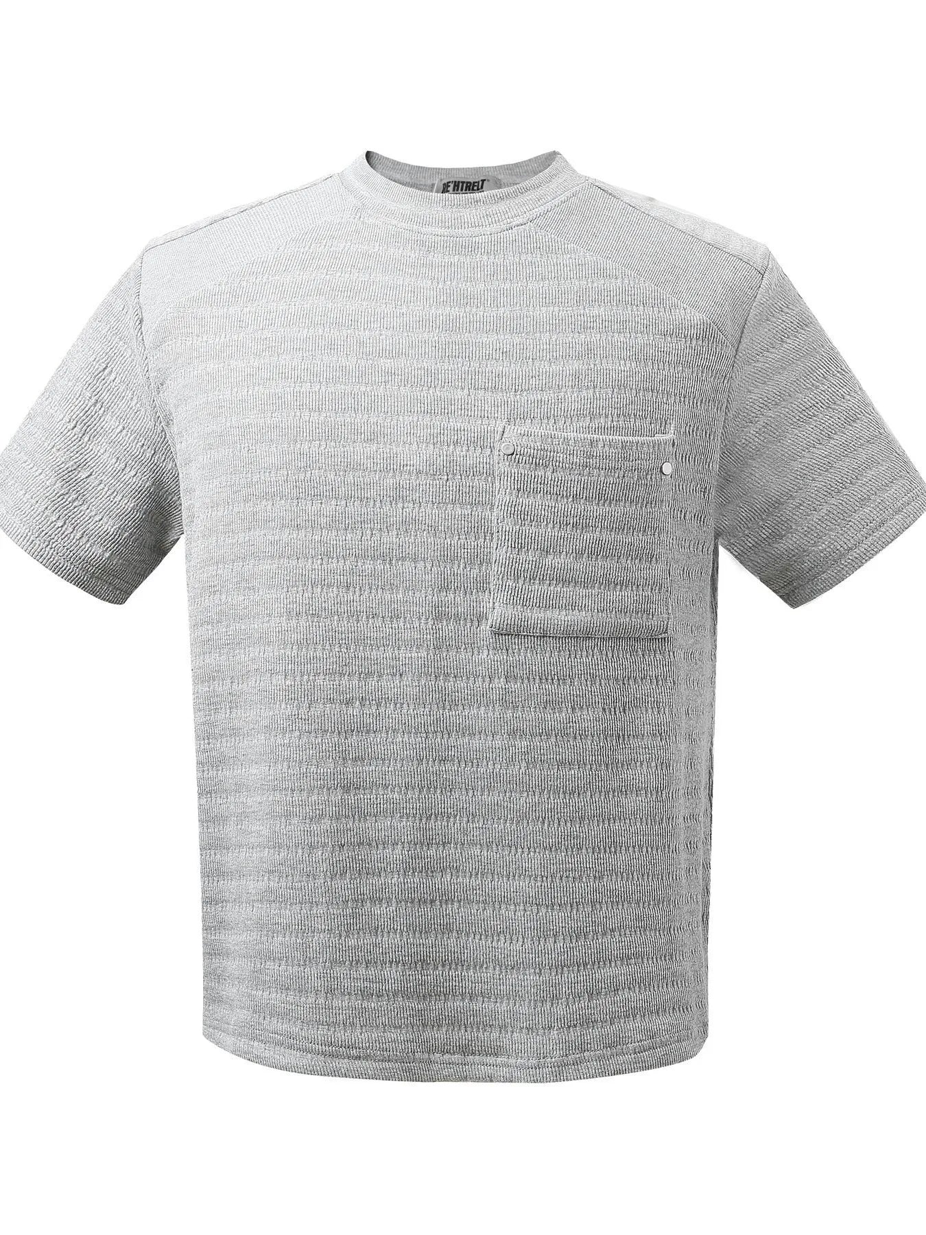 Men's Basic style Round Neck Solid T-Shirt Trendsi