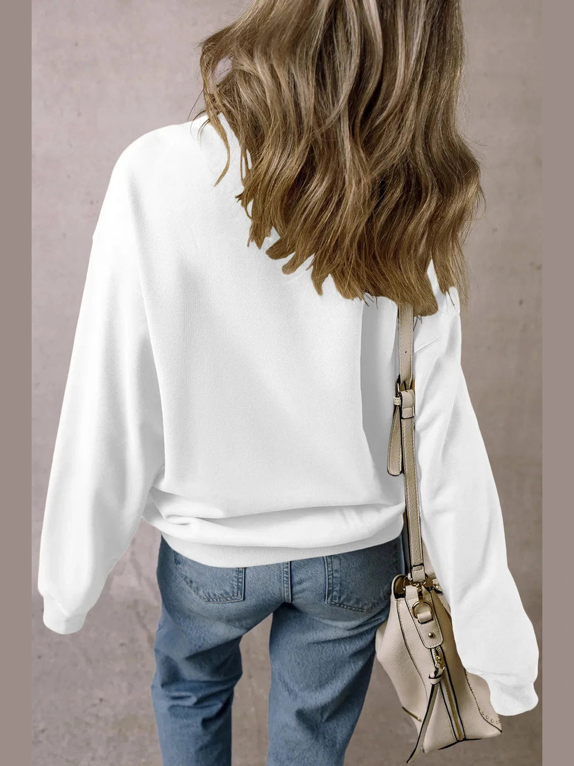 Graphic Dropped Shoulder Long Sleeve Sweatshirt