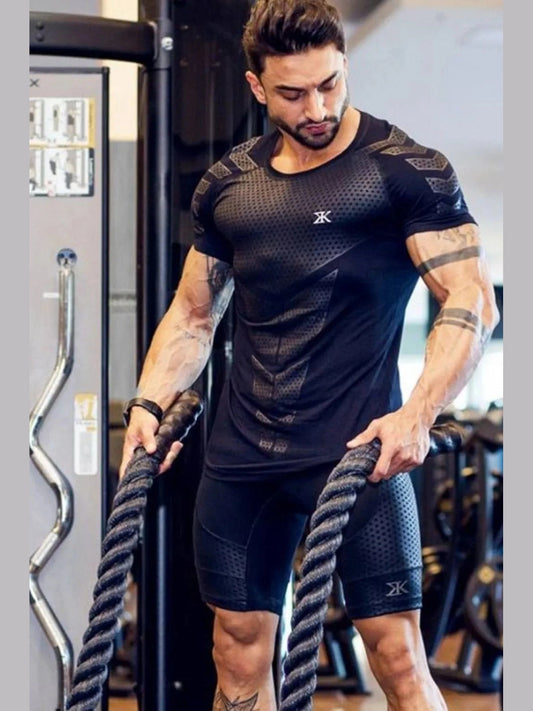 Men's Plus Size Round Neck Short Sleeve T-Shirt Trendsi