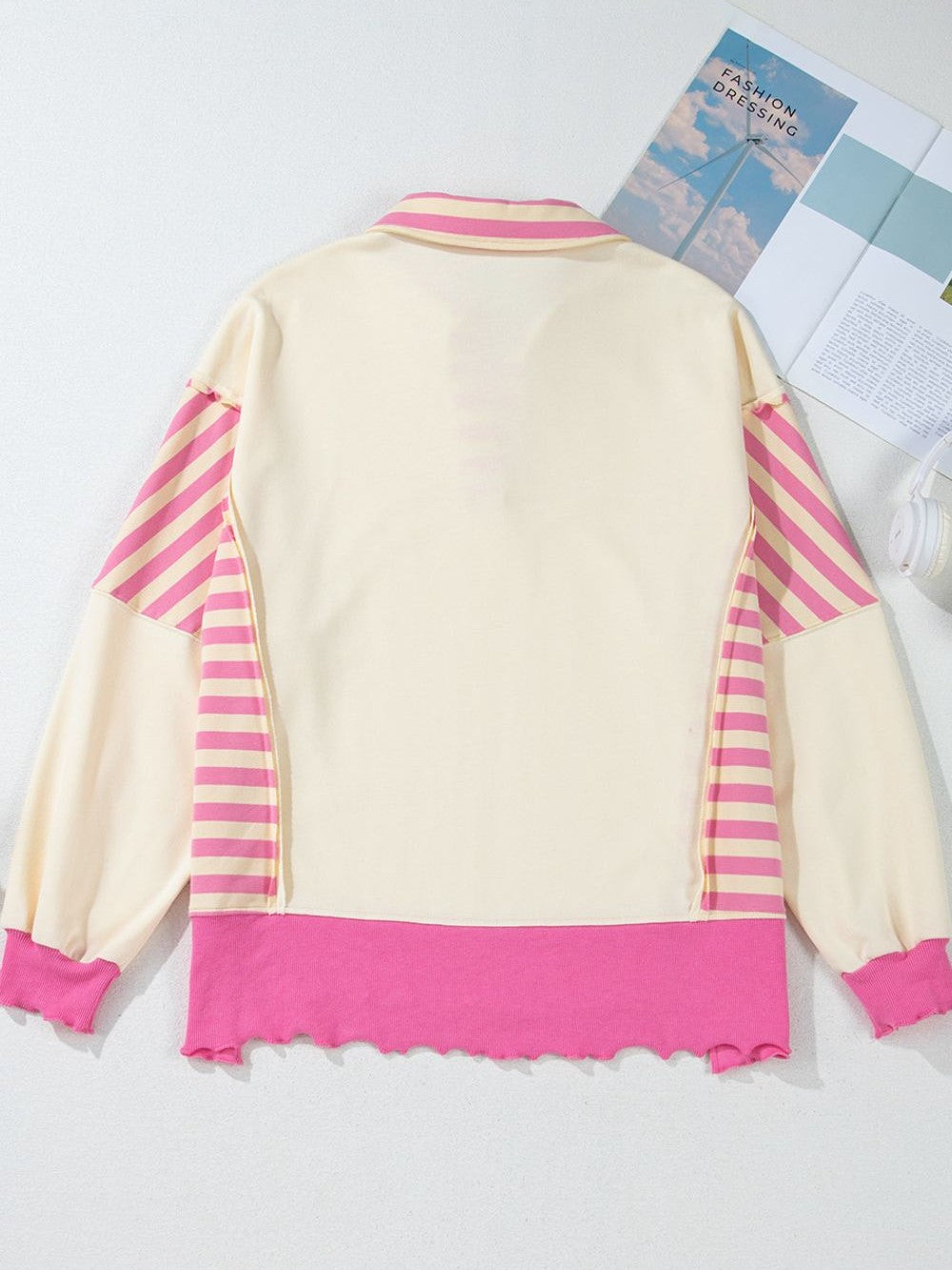 Women Valentine’s Day Sequin Heart Pattern Long Sleeve Sweatshirt nicholesgifts