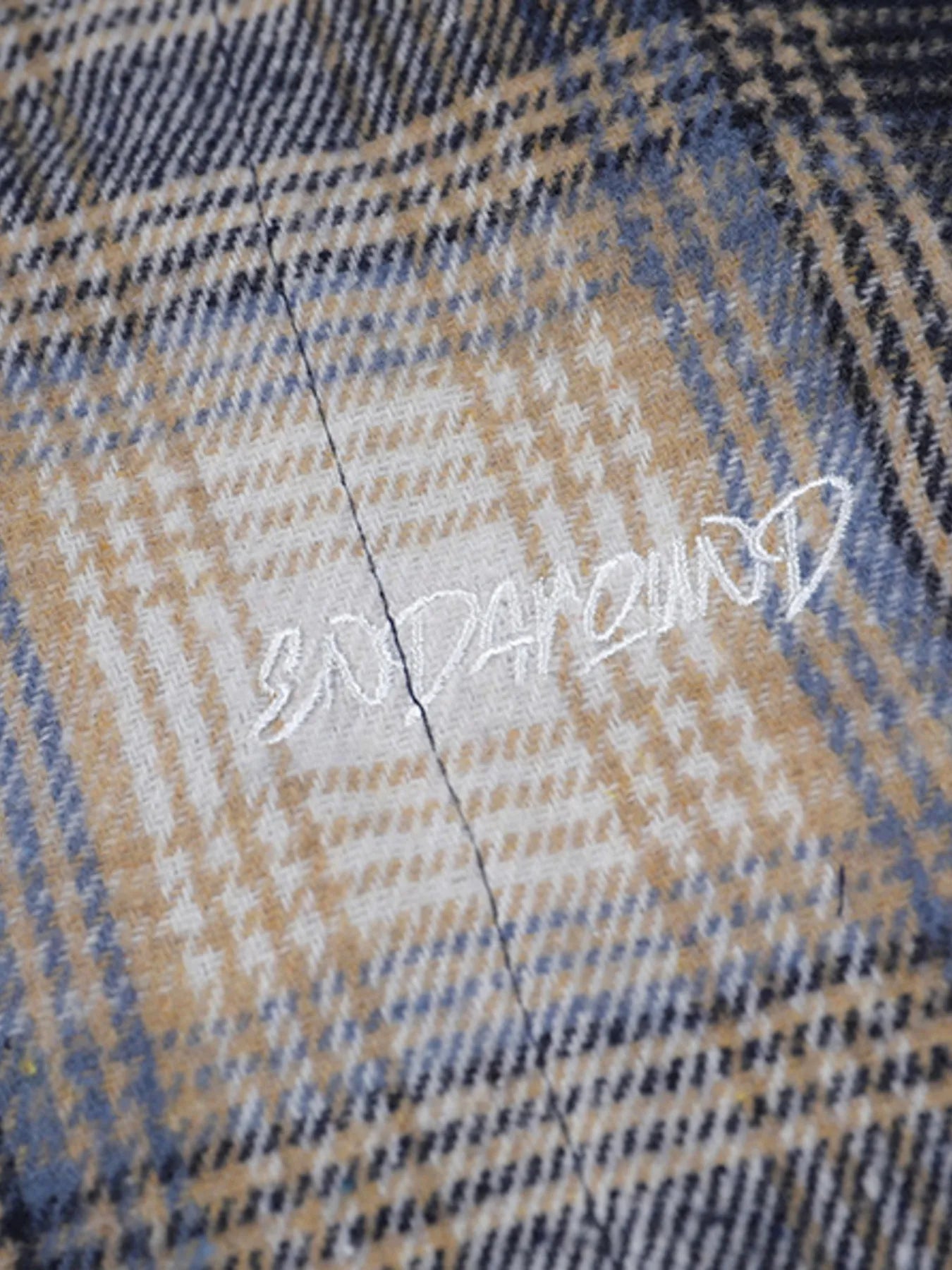 Men's Plaid Button Up Long Sleeve Jacket Trendsi