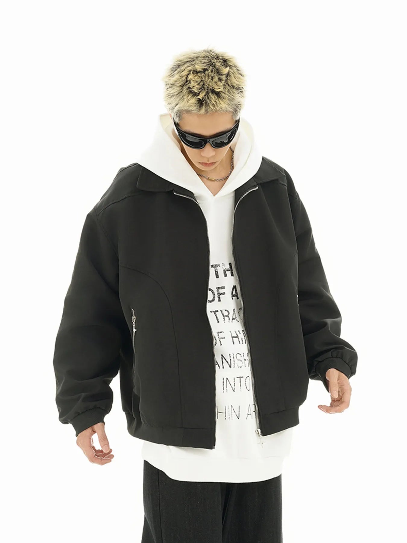 Men's Zip Up Long Sleeve Jacket Trendsi