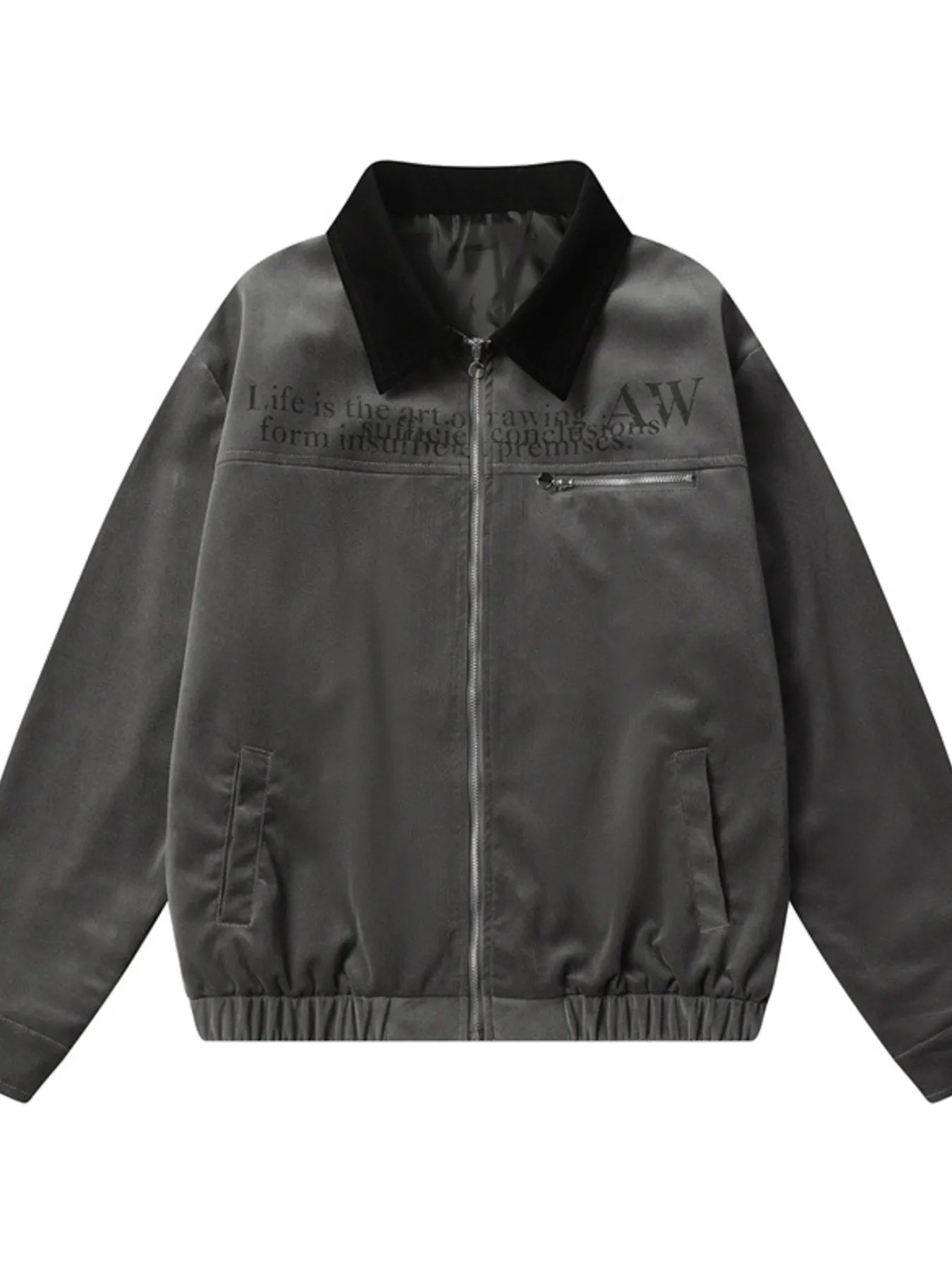 Men's Zip Up Long Sleeve Jacket Trendsi
