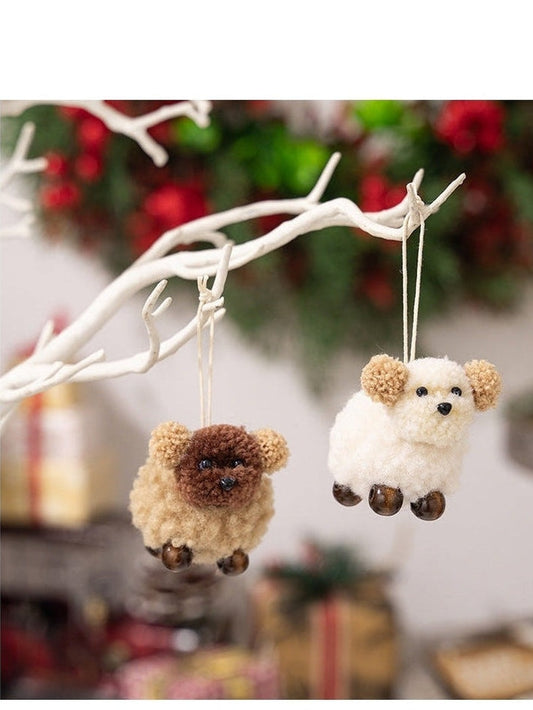 2-Piece Fuzzy Puppy Hanging Widget
