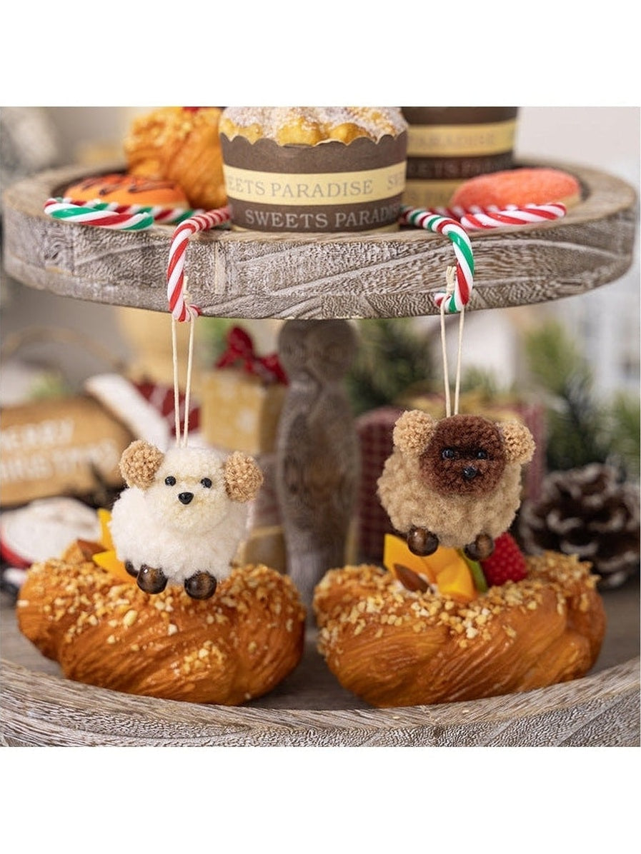 2-Piece Fuzzy Puppy Hanging Widget