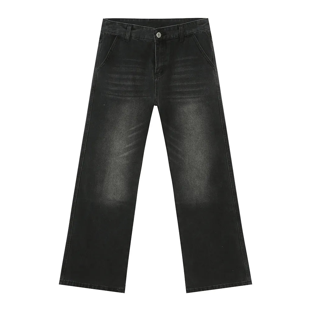 Mid Rise Jeans with Pockets
