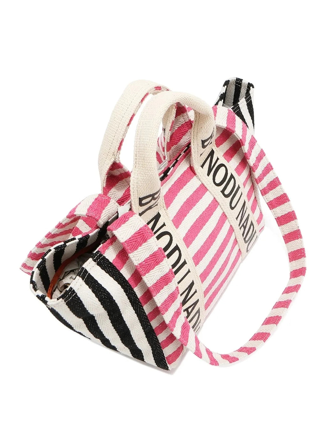 Nicole Lee USA Letter Striped Tote Bag Trendsi