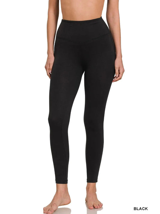 Zenana Brushed Microfiber Full Length Leggings NicholesGifts