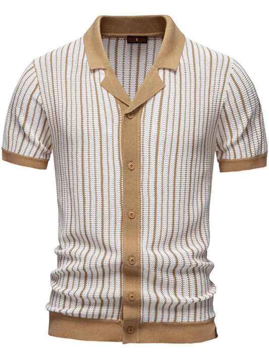 Men's Stripe Button Down Cardigan NicholesGifts