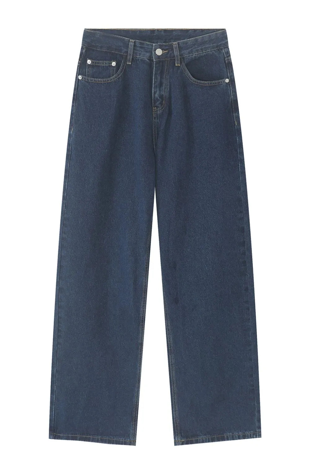 Men's Mid Rise Straight Leg Jeans Trendsi