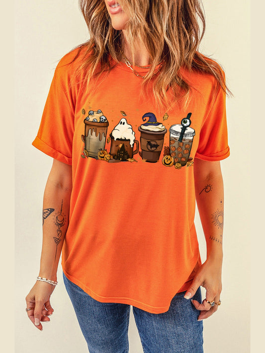 Graphic Round Neck T-Shirt NicholesGifts