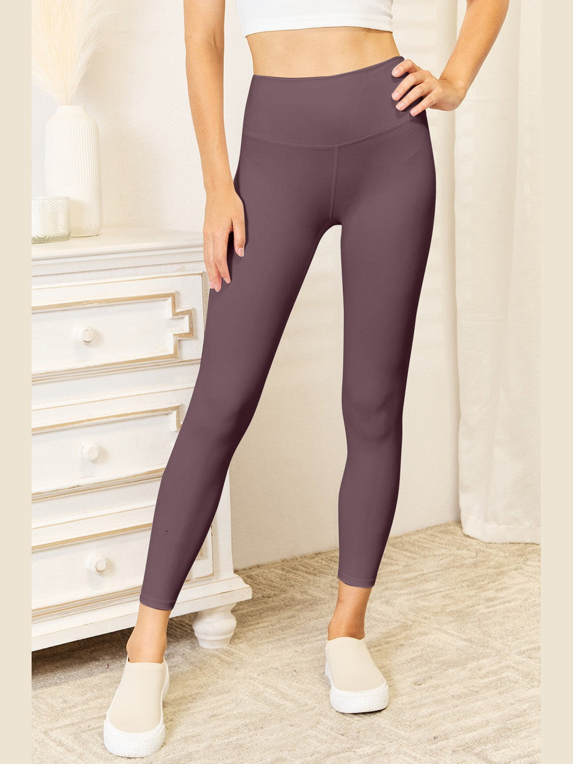 Double Take Wide Waistband Sports Leggings NicholesGifts