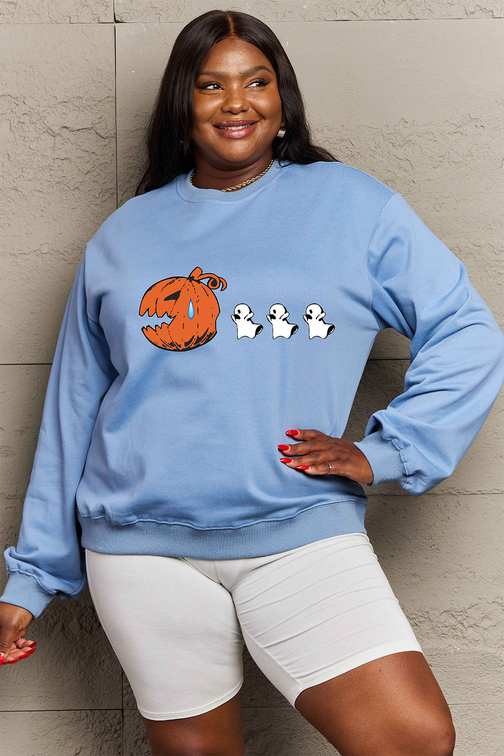Simply Love Full Size Graphic Dropped Shoulder Sweatshirt NicholesGifts