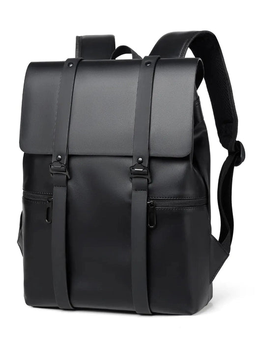 PU Leather Adjustable Strap Backpack Bag