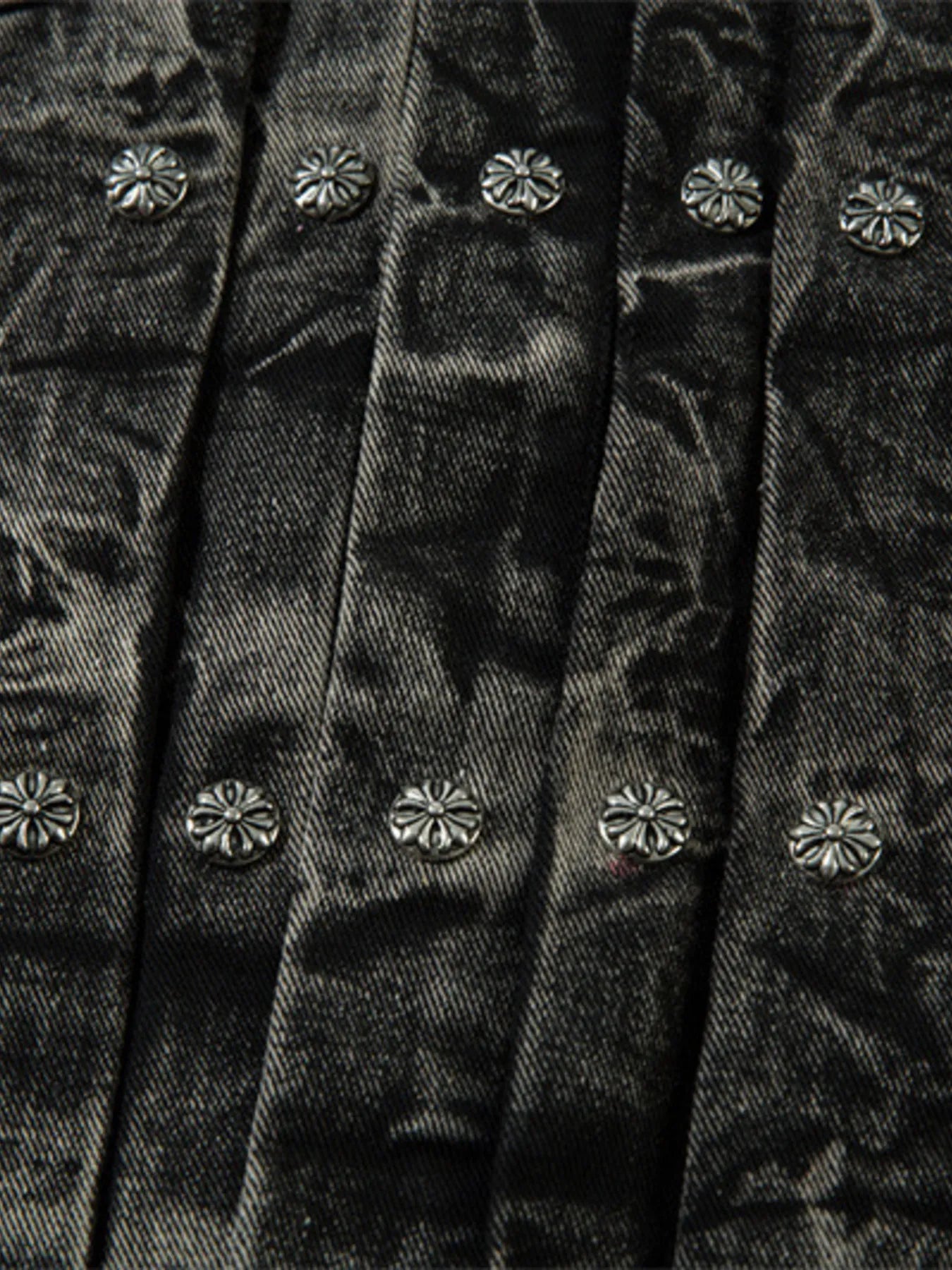 Men's Washed Button Up Denim Jacket Trendsi