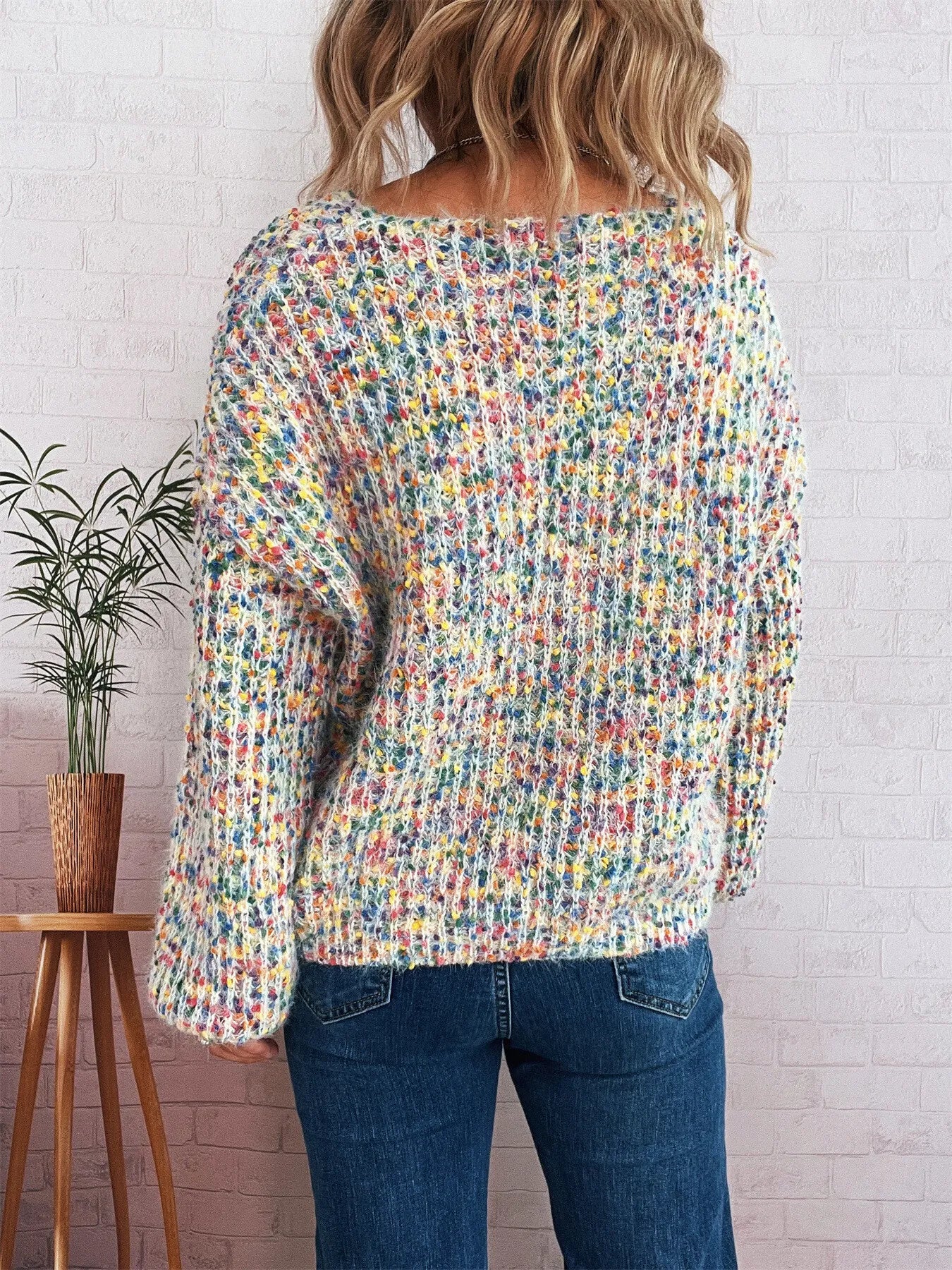 Colorful Long Sleeve Sweater