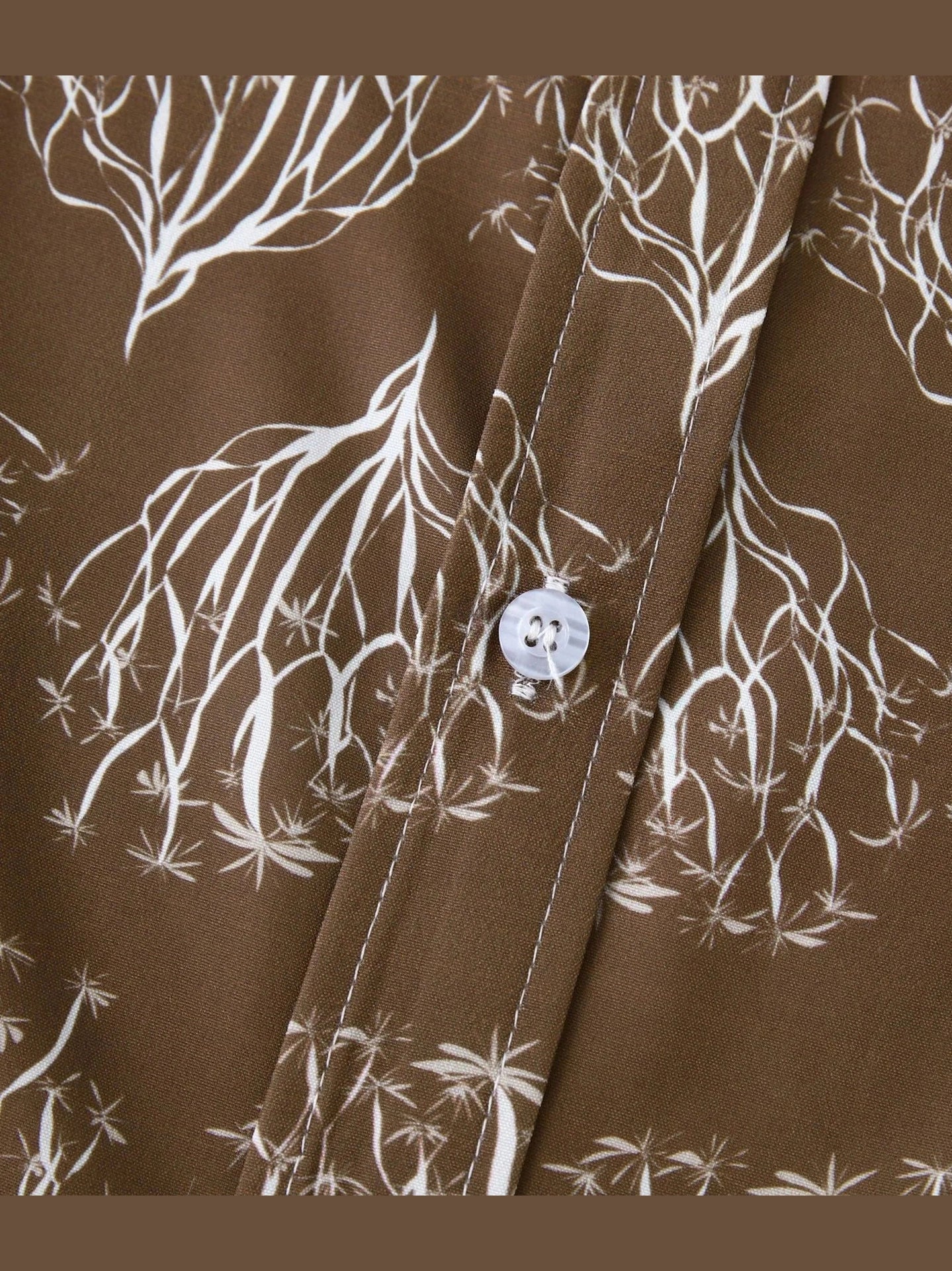 Men's Plus Size Printed Short Sleeve Button Down Shirt NicholesGifts