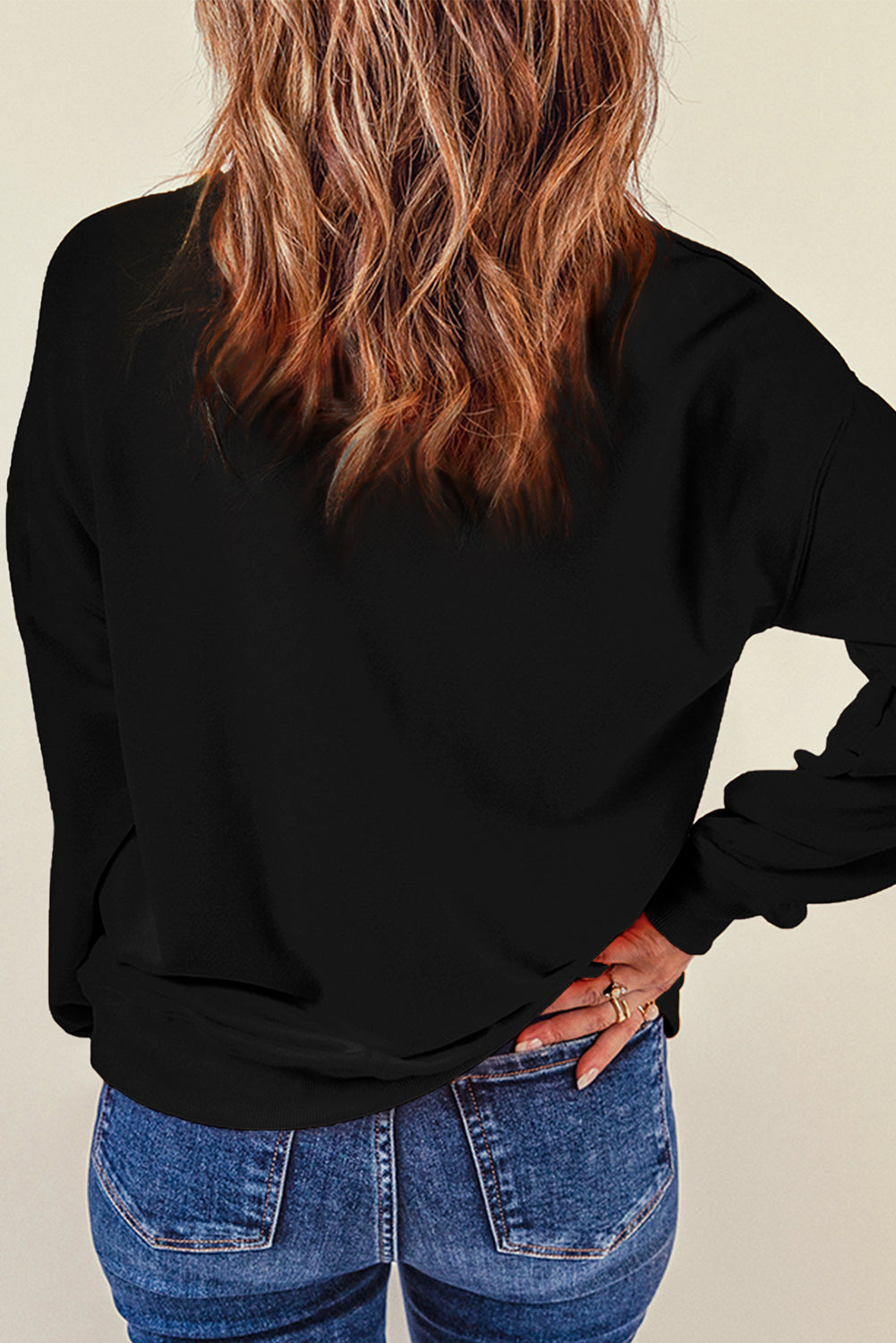 Valentine's Day Contrast Heart Long Sleeve Sweatshirt NicholesGifts
