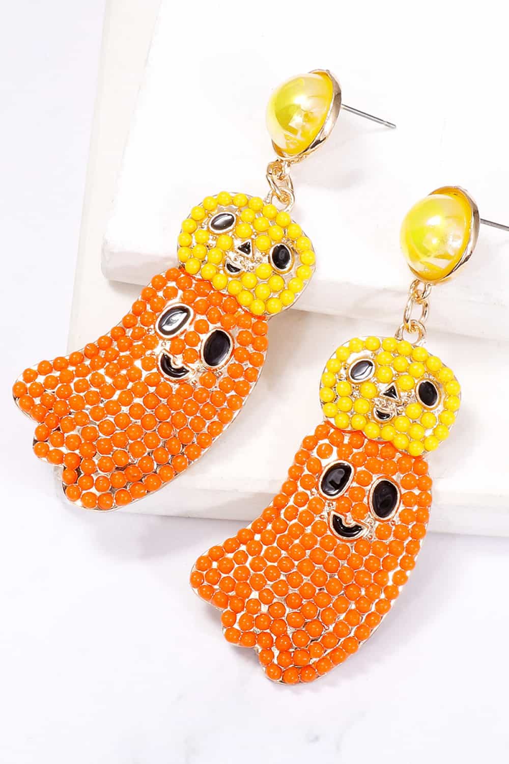 Women Halloween Ghost Shape Dangle Earrings NicholesGifts